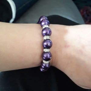 Pretty purple beaded bracelet